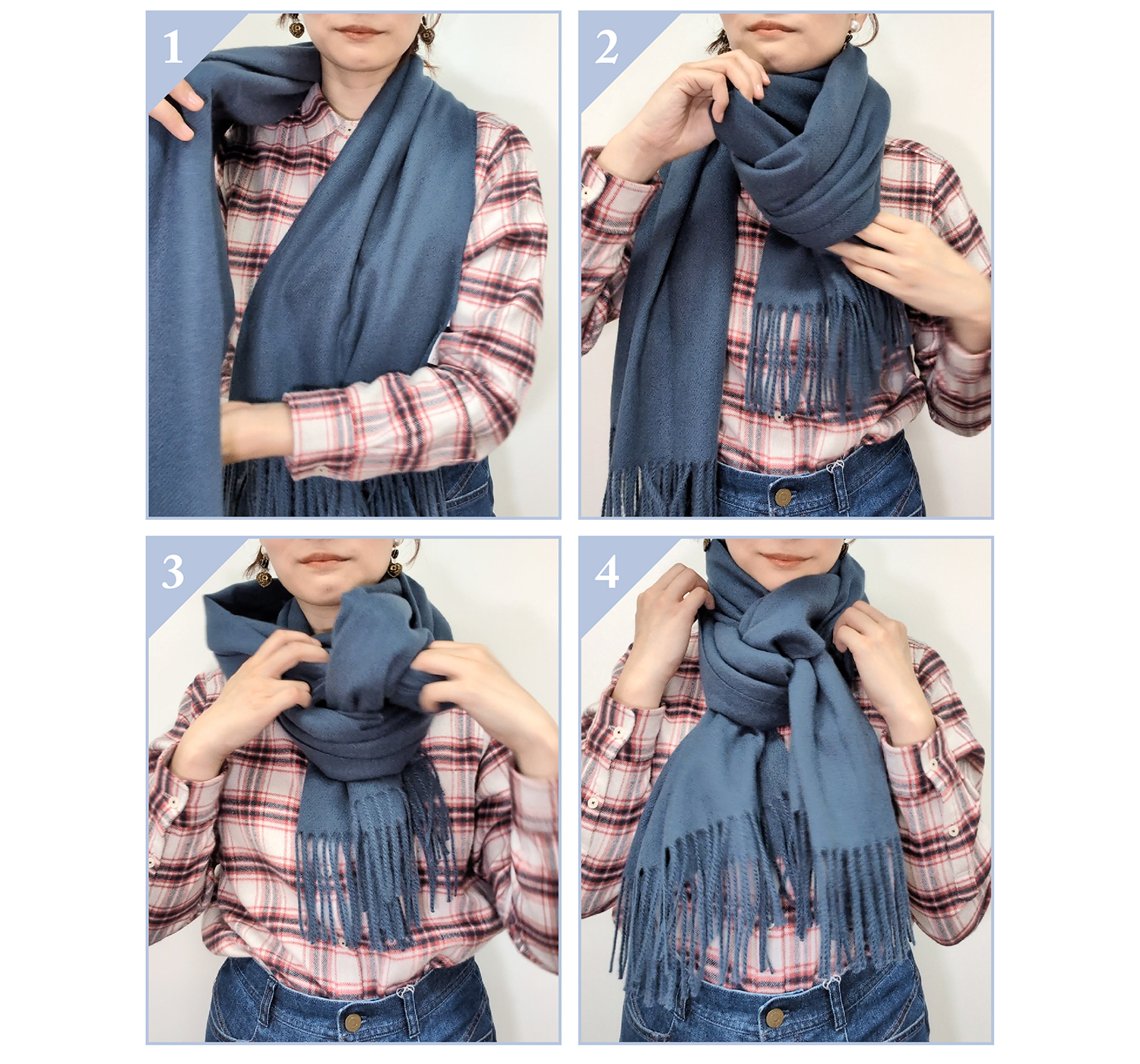 ミラノ巻きの巻き方手順イラスト