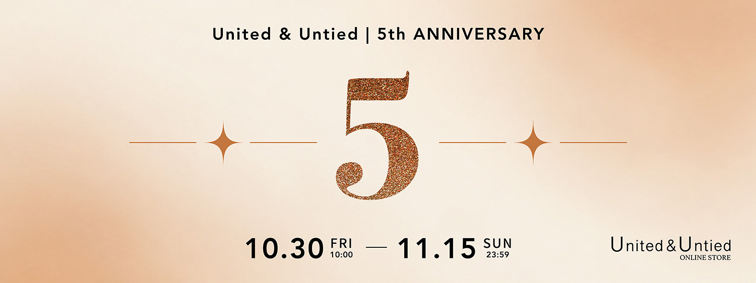 United & Untied 5周年記念キャンペーン メインビジュアル(PC)