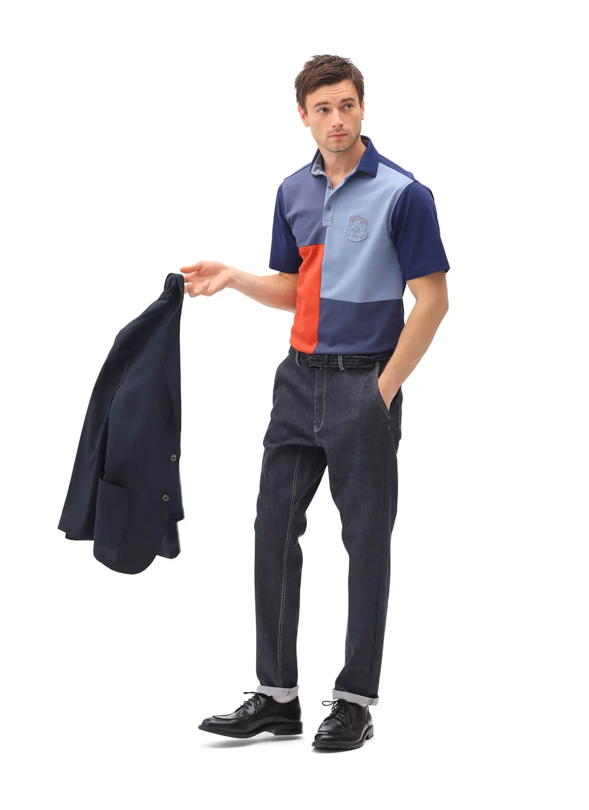 PATCHWORK POLO SHIRT